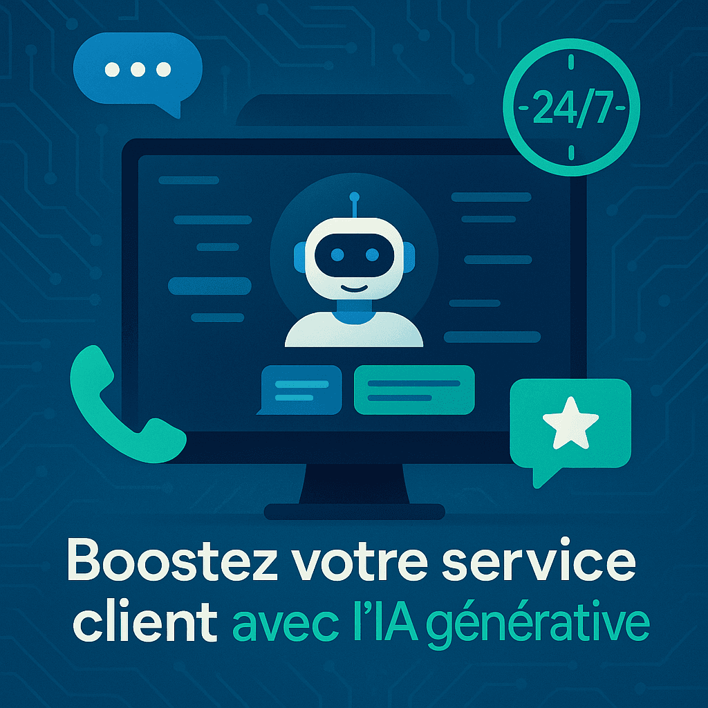 Illustration de l'article : Chatbots avancés : améliorer le service client grâce à l’IA générative